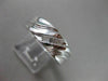 ESTATE WIDE 0.17CT DIAMOND 14KT WHITE GOLD BAGUETTE DIAGONAL MENS RING #21678