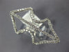 ESTATE LARGE .71CT DIAMOND 18KT WHITE GOLD 3D DOUBLE ANCHOR FUN RING