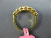 ESTATE .96CT WHITE & FANCY YELLOW DIAMOND 18KT YELLOW GOLD HALO ANNIVERSARY RING