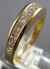 1.12CT DIAMOND 14K YELLOW GOLD CLASSIC PRINCESS CHANNEL WEDDING ANNIVERSARY RING