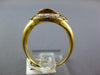 1.66CT DIAMOND & AAA SAPPHIRE 18KT YELLOW GOLD ROUND & BAGUETTE SWIRL FUN RING