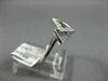 ESTATE .10CT DIAMOND 14KT WHITE GOLD 3D SQUARE PAST PRESENT FUTURE LOVE RING