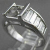 ESTATE 1.8CT DIAMOND 14K WHITE GOLD GRADUATING SEMI MOUNT ENGAGEMENT RING #21143