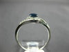 ESTATE .64CT DIAMOND & AAA SAPPHIRE 14K WHITE GOLD 3D CLASSIC LOVE KNOT FUN RING