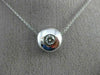 ESTATE .15CT ROUND CUT DIAMOND 14KT WHITE GOLD 3D ROUND SOLITAIRE PENDANT#19649