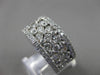 ESTATE WIDE 3.14CT DIAMOND 14KT WHITE GOLD ETOILE ANNIVERSARY RING UNIQUE #20429