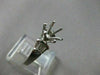 ESTATE .35CT DIAMOND PLATINUM 3D ROUND SEMI MOUNT ENGAGEMENT RING F/G VVS #21096