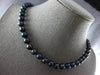 ESTATE AAA TAHITIAN PEARL 14KT WHITE GOLD 3D CLASSIC 8MM LOVE NECKLACE #27957