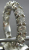 3.51CT DIAMOND 14KT WHITE GOLD 3D SHARED PRONG ETERNITY WEDDING ANNIVERSARY RING