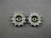 ESTATE .60CT ROUND DIAMOND 14KT WHITE GOLD 3D CLASSIC JACKET EARRINGS #21135