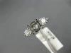 .42CT DIAMOND 14KT WHITE GOLD 3D FILIGREE HEART SEMI MOUNT ENGAGEMENT RING #1024