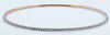 ESTATE 2.0CT DIAMOND 18KT ROSE GOLD 3D CLASSIC ETERNITY CUFF BANGLE BRACELET