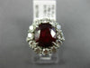 LARGE GIA 5.60CT DIAMOND & AAA RUBY PLATINUM 3D PRINCESS DIANA ENGAGEMENT RING