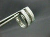 ESTATE LARGE 1.56CT DIAMOND 14KT WHITE GOLD INVISIBLE HUGGIE EARRINGS #1674