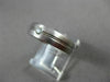 ESTATE .08CT DIAMOND 14KT WHITE GOLD SOLITAIRE ETOILE BURNISH GYPSY RING #22475