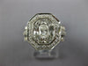 1.75CT DIAMOND 14KT WHITE GOLD ROUND & BAGUETTE ENGAGEMENT/ANNIVERSARY RING SET