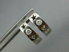 .16CT DIAMOND 14K WHITE GOLD ETOILE STAR HEART & MOON LOVE HUGGIE EARRINGS #1043