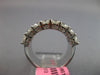 LARGE 4.29CT DIAMOND 18KT WHITE GOLD 3D ROUND & BAGUETTE 3 ROW ANNIVERSARY RING