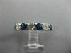 2.81CT DIAMOND & AAA SAPPHIRE 14K WHITE GOLD ETERNITY WEDDING ANNIVERSARY RING