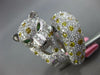 8.58CT WHITE & CANARY DIAMOND & EMERALD 18K WHITE GOLD HAPPY JAGUAR PANTHER RING