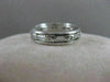 ANTIQUE .83CTW DIAMOND FILIGREE ETERNITY WEDDING PLATINUM ANNIVERSARY RING #3290
