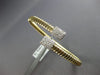 .52CT DIAMOND 14KT 2 TONE GOLD 3D PAVE CRISS CROSS FLEXIBLE CUFF BANGLE BRACELET