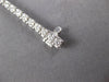 ESTATE 3.02CT DIAMOND 18KT WHITE GOLD 3D CLASSIC ROUND 3MM LOVE TENNIS BRACELET