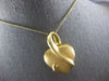 ESTATE LARGE 18KT YELLOW GOLD MATTE & SHINY ITALIAN HEART SHAPE PENDANT #28063