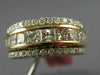 ESTATE LARGE 1.72CT WHITE & PINK DIAMOND 18K WHITE & ROSE GOLD ANNIVERSARY RING