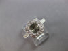 WIDE 1.35CT DIAMOND 14KT WHITE GOLD FILIGREE SEMI MOUNT ENGAGEMENT RING #28147