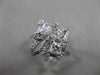 ESTATE LARGE 1.34CT MULTI SHAPE DIAMOND 14KT WHITE GOLD INFINITY FUN RING #18185