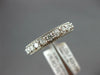 .89CT DIAMOND 18KT WHITE GOLD 4MM ROUND SEMI ETERNITY FILIGREE ANNIVERSARY RING