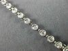 ESTATE .68CT ROUND DIAMOND 14KT WHITE GOLD FILIGREE ROUND TENNIS BRACELET #21156