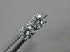 ESTATE .45CT ROUND DIAMOND 14KT WHITE GOLD 3D SCREW BACK STUD EARRINGS #21271