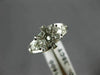 ESTATE .35CT DIAMOND 18KT WHITE GOLD 3D WAVE SEMI MOUNT ENGAGEMENT RING #11623