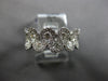 ESTATE WIDE 1.13CT DIAMOND 18K WHITE GOLD ROUND INFINTY WEDDING ANNIVERSARY RING