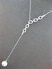 LARGE .55CT DIAMOND & AAA SOUTH SEA PEARL 14KT WHITE GOLD OVAL LARIAT NECKLACE