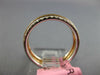 ESTATE .91CT WHITE & PINK DIAMOND 18KT WHITE & ROSE GOLD 3 ROW ANNIVERSARY RING