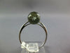 ESTATE 5.03CT DIAMOND & AAA GREEN AMETHYST 14KT WHITE GOLD 3D CLASSIC FUN RING
