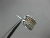 ESTATE WIDE 2.65CT DIAMOND 14KT WHITE GOLD MULTI ROW INVISIBLE HANGING EARRINGS