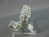 ESTATE WIDE 3.50CT DIAMOND 14KT WHITE GOLD PAVE ETERNITY ANNIVERSARY RING #1351