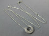 ESTATE .26CT DIAMOND 14KT WHITE GOLD CLASSIC HORSE SHOE LUCKY FUN PENDANT #26969