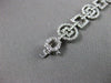 ESTATE WIDE 2.63CT DIAMOND 14KT WHITE GOLD CIRCLE & SQUARE BRACELET BEAUTIFUL!!