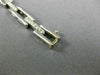 ANTIQUE 1.50CT DIAMOND 14K WHITE GOLD 3D CLASSIC PAVE BOX LINK BRACELET #18512
