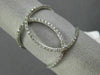 ESTATE LARGE .45CT DIAMOND 14KT WHITE GOLD 3D INFINITY DOUBLE OVAL LOVE RING