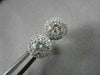 ANTIQUE 1.40CT 3D ROUND DIAMOND FILIGREE 14KT WHITE GOLD EARRINGS ONE OF A KIND!