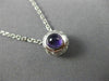 ESTATE .89CT DIAMOND & AAA AMETHYST 14K WHITE GOLD 3D HANDCRAFTED PENDANT #7102