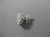 ESTATE LARGE 2.17CT DIAMOND 14KT WHITE GOLD FLOWER CLUSTER EARRINGS CUTE! #2860