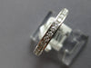ESTATE .65CT DIAMOND 14K WHITE GOLD ROUND CHANNEL 2.5mm WEDDING ANNIVERSARY RING