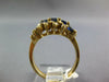 WIDE 1.06CT DIAMOND & AAA SAPPHIRE 14KT YELLOW GOLD 3D CLASSIC ANNIVERSARY RING